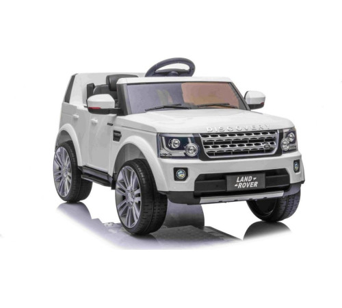 Дитяча акумуляторна машинка Land Rover Discovery Біла