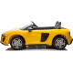 Дитяча акумуляторна машинка Audi Spyder R8 LIFT STRONG Жовта