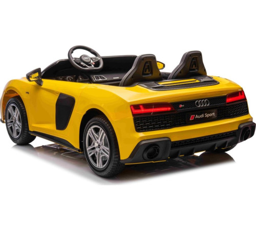 Дитяча акумуляторна машинка Audi Spyder R8 LIFT STRONG Жовта