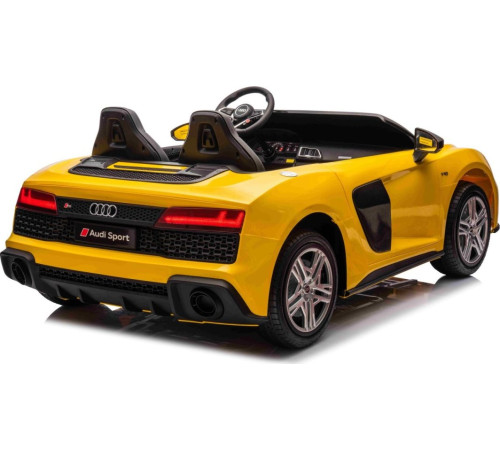 Дитяча акумуляторна машинка Audi Spyder R8 LIFT STRONG Жовта