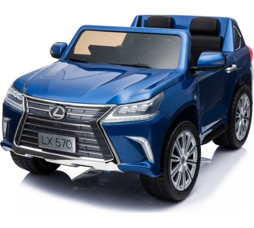 Дитяча акумуляторна машинка Lexus LX570 Синя