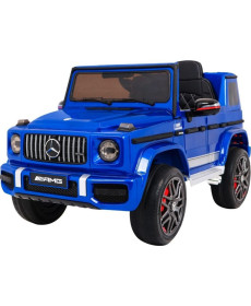 Дитяча акумуляторна машинка Mercedes AMG G63 Синя