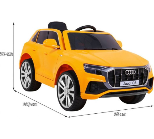 Дитяча акумуляторна машинка Audi Q8 Жовта