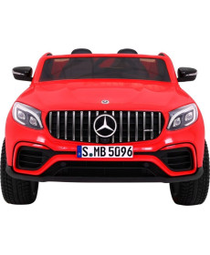 Дитяча акумуляторна машинка Mercedes GLC 63S Червона