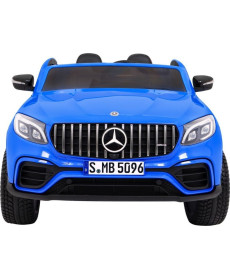 Дитяча акумуляторна машинка Mercedes GLC 63S Синя