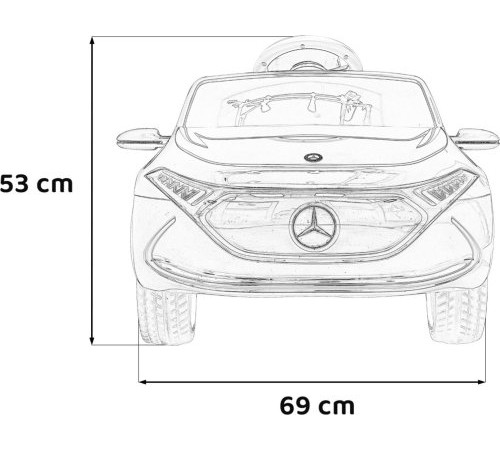 Дитяча акумуляторна машинка Mercedes Benz AMG EQA Біла