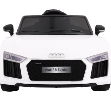 Дитяча акумуляторна машинка Audi R8 Spyder Біла
