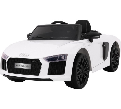 Дитяча акумуляторна машинка Audi R8 Spyder Біла