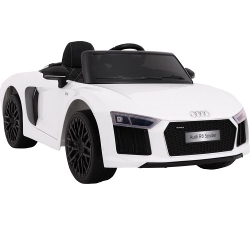 Дитяча акумуляторна машинка Audi R8 Spyder Біла