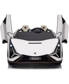 Дитяча акумуляторна машинка Lamborghini SIAN Біла