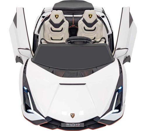 Дитяча акумуляторна машинка Lamborghini SIAN Біла