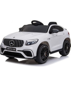 Дитяча акумуляторна машинка Mercedes Benz GLC63S Біла