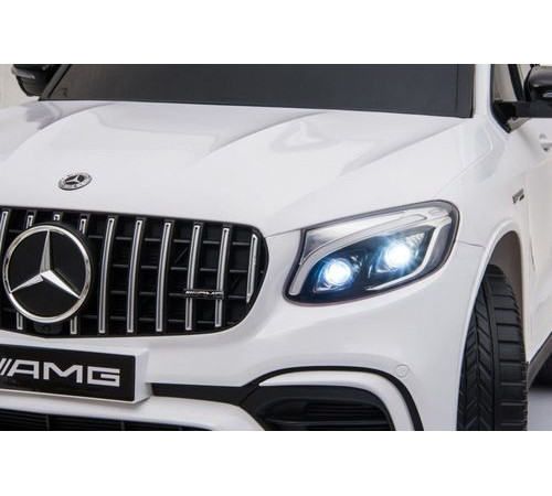 Дитяча акумуляторна машинка Mercedes Benz GLC63S Біла Дитяча акумуляторна машинка Mercedes Benz GLC63S Біла
