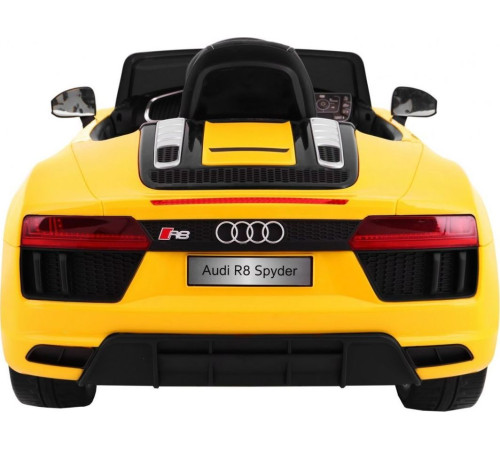 Дитяча акумуляторна машинка Audi R8 Spyder Жовта