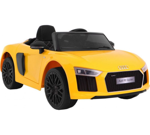 Дитяча акумуляторна машинка Audi R8 Spyder Жовта