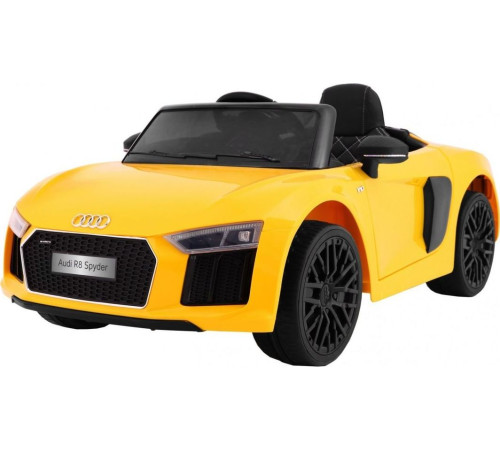 Дитяча акумуляторна машинка Audi R8 Spyder Жовта