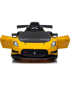 Дитяча акумуляторна машинка Maserati MC20 GT2 Жовта