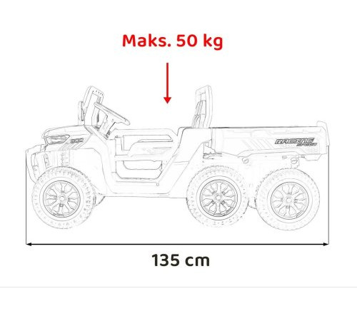 Дитяча акумуляторна машинка фермерська Speed 900 Чорна