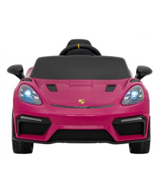Дитяча акумуляторна машинка Porsche 718 Рожева