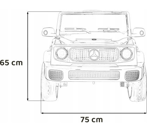 Дитяча акумуляторна машинка Mercedes Benz EQG Чорна