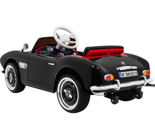 Дитяча акумуляторна машинка BMW 507 Retro Чорна Дитяча акумуляторна машинка BMW 507 Retro Чорна