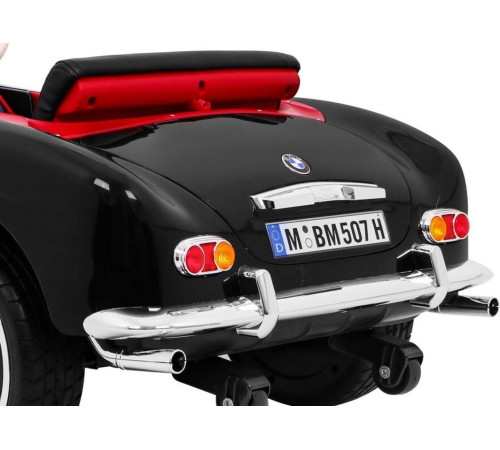 Дитяча акумуляторна машинка BMW 507 Retro Чорна Дитяча акумуляторна машинка BMW 507 Retro Чорна