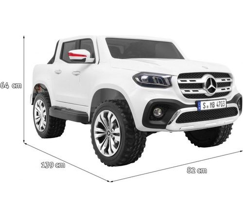 Дитяча акумуляторна машинка Mercedes Benz X-Class Біла