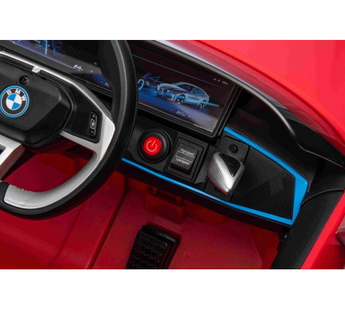 Дитяча акумуляторна машинка BMW i4 для дітей Червона Дитяча акумуляторна машинка BMW i4 для дітей Червона