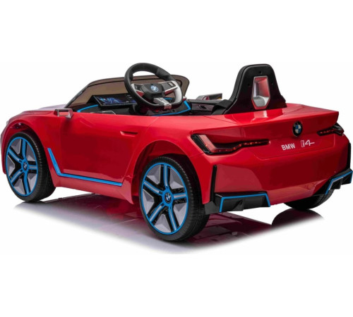Дитяча акумуляторна машинка BMW i4 для дітей Червона Дитяча акумуляторна машинка BMW i4 для дітей Червона