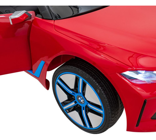 Дитяча акумуляторна машинка BMW i4 для дітей Червона Дитяча акумуляторна машинка BMW i4 для дітей Червона
