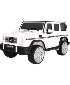 Дитяча акумуляторна машинка Mercedes AMG G65 Біла