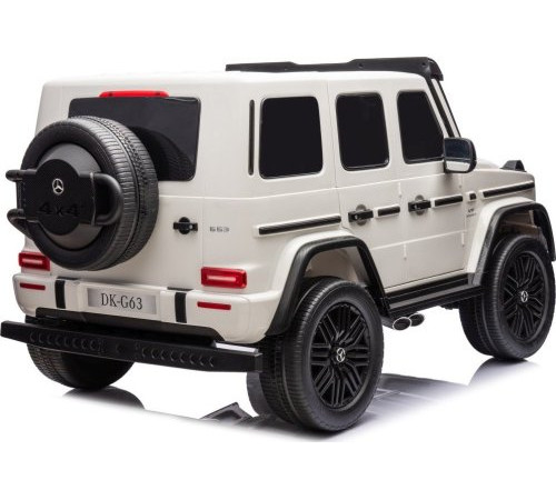 Дитяча акумуляторна машинка Mercedes Benz G63 AMG XXL Біла