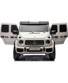 Дитяча акумуляторна машинка Mercedes Benz G63 AMG XXL Біла