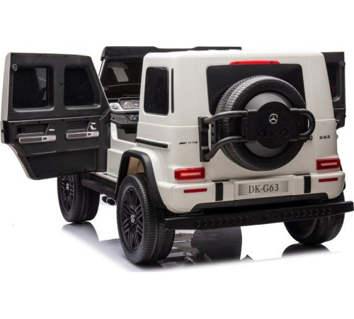 Дитяча акумуляторна машинка Mercedes Benz G63 AMG XXL Біла