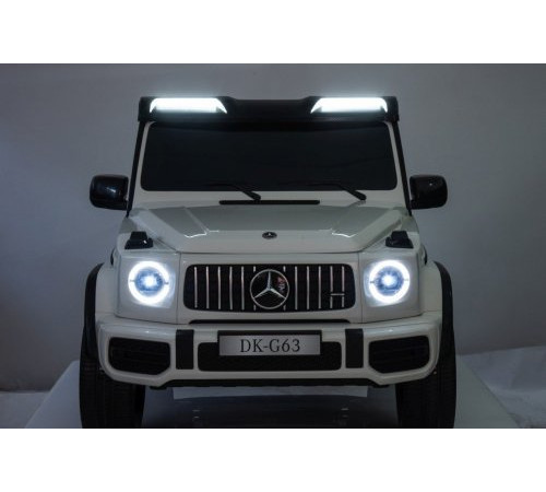 Дитяча акумуляторна машинка Mercedes Benz G63 AMG XXL Біла