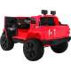 Дитяча акумуляторна машина Mighty Jeep Red + 2 місця + привід 4х4 + 2 багажника