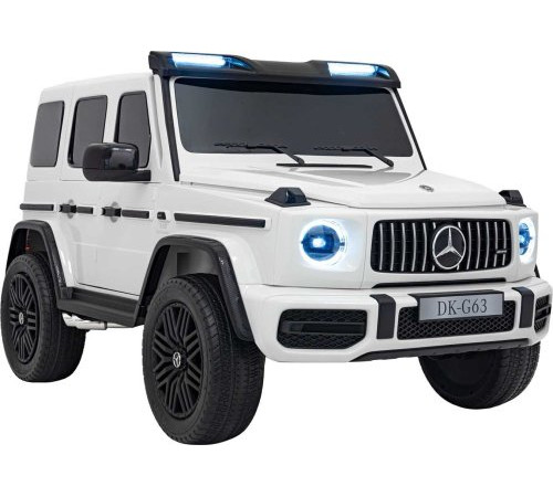 Дитяча акумуляторна машинка Mercedes Benz G63 AMG XXL MP4 Біла