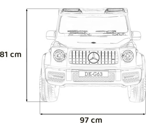 Дитяча акумуляторна машинка Mercedes Benz G63 AMG XXL MP4 Біла