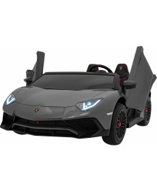Дитяча акумуляторна машинка Lamborghini Aventador SV Сіра