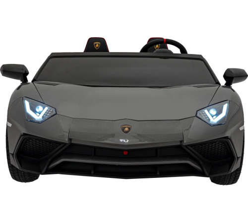 Дитяча акумуляторна машинка Lamborghini Aventador SV Сіра