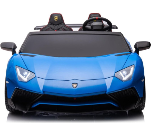 Дитяча акумуляторна машинка Lamborghini Aventador SV Синя