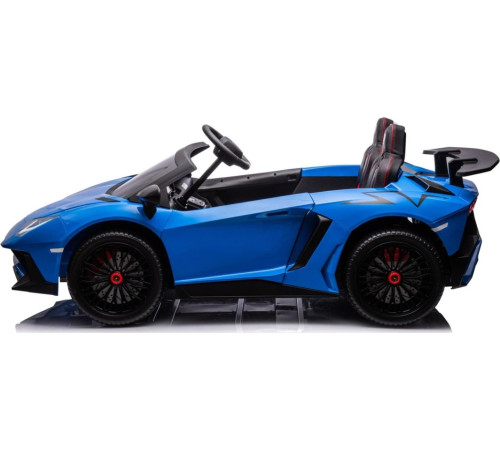 Дитяча акумуляторна машинка Lamborghini Aventador SV Синя