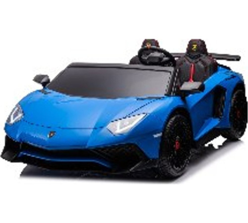 Дитяча акумуляторна машинка Lamborghini Aventador SV Синя