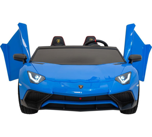 Дитяча акумуляторна машинка Lamborghini Aventador SV Синя