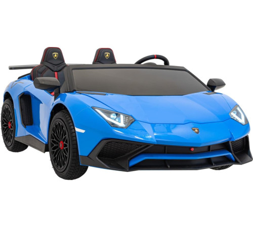 Дитяча акумуляторна машинка Lamborghini Aventador SV Синя