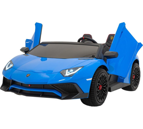 Дитяча акумуляторна машинка Lamborghini Aventador SV Синя