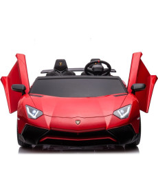 Дитяча акумуляторна машинка Lamborghini Aventador SV Червона