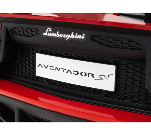 Дитяча акумуляторна машинка Lamborghini Aventador SV Червона