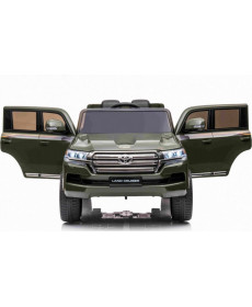 Дитяча акумуляторна машинка Toyota Land Cruiser Зелена