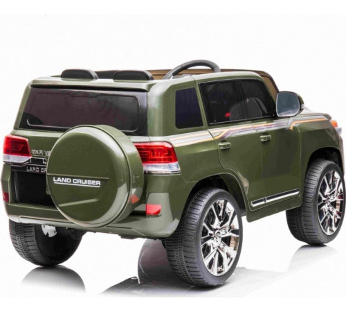 Дитяча акумуляторна машинка Toyota Land Cruiser Зелена Дитяча акумуляторна машинка Toyota Land Cruiser Зелена
